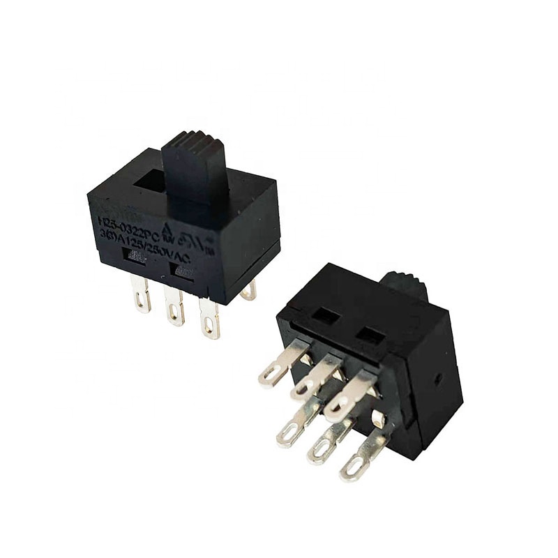 AC CUL TUV сертифицированный 2, 3, 4, 5, 6 зубчатый двухпроводной/PCB высокотемпературный пластиковый раздвижной переключатель напряжения и тока