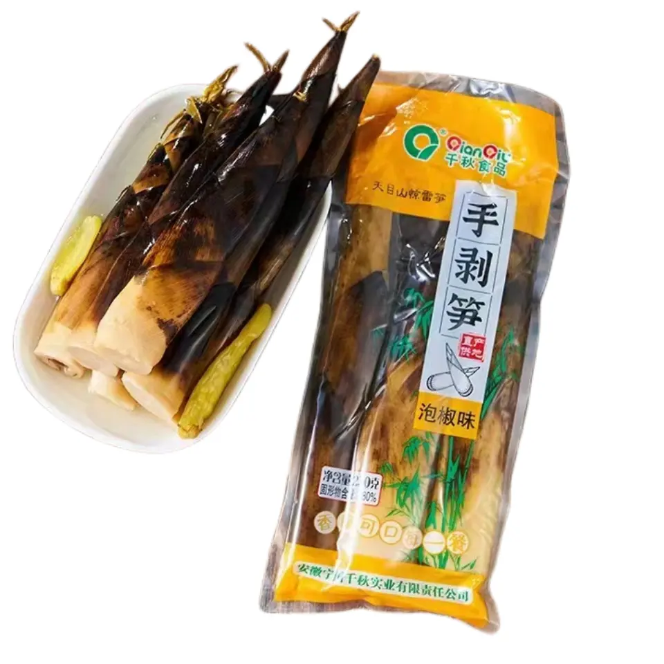 Qian qiu bamboo shoot spicy pickled hand peeled bamboo shoots