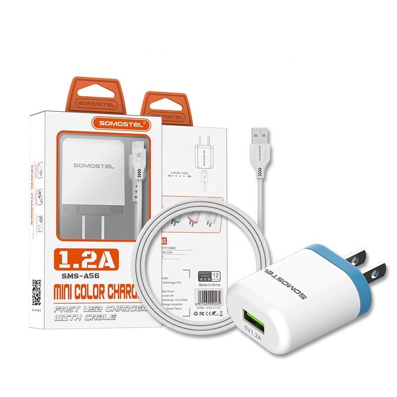 Универсальное быстрое зарядное устройство USB Somostel A56 OEM и ODM для телефонов