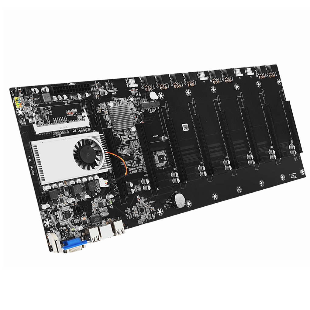 BTC T37 материнская плата майнинга эфириума машина материнская плата 8 Gpu Btc-t37 поддержка 1066/1333/1600 1037 добыча материнская плата