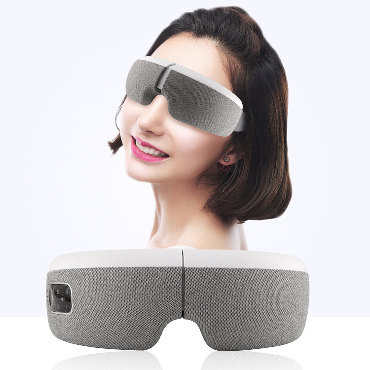 Eye Massager with Heat, Vibration and Air Pressure Massage, Wireless Music Rechargeable Eye Care Massager
