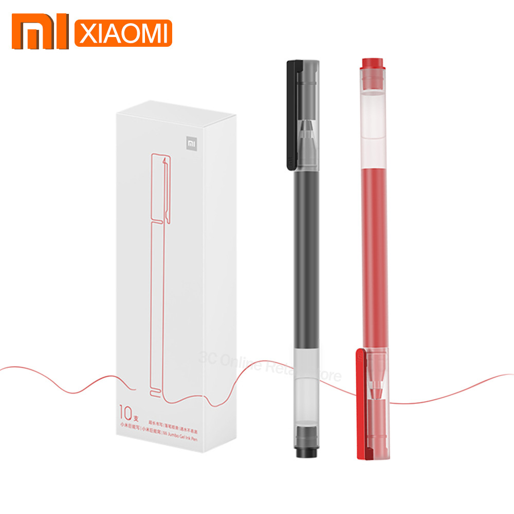 Оригинальная гелевая ручка Xiaomi, 0,5 мм, Цилиндрические гладкие ручки, суперпрочные, для письма, гладкие, швейцарские, сменные, mikuni, японские чернила