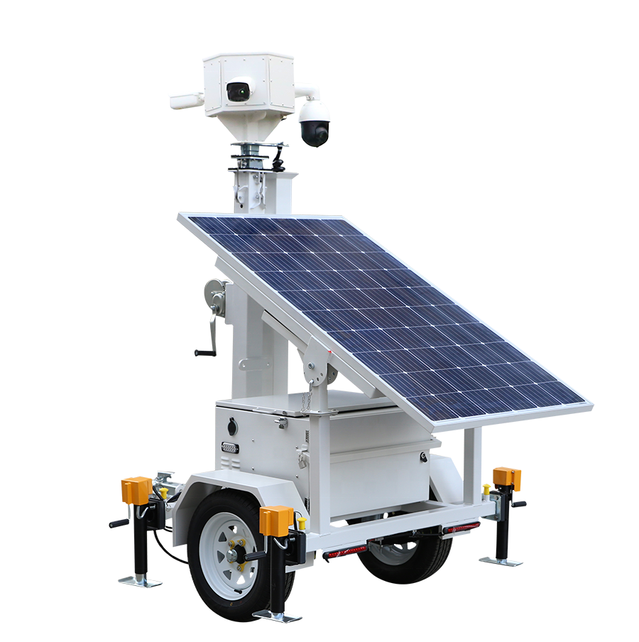 2024 New Generation Solar Powered CCTV Security Camera System Trailer