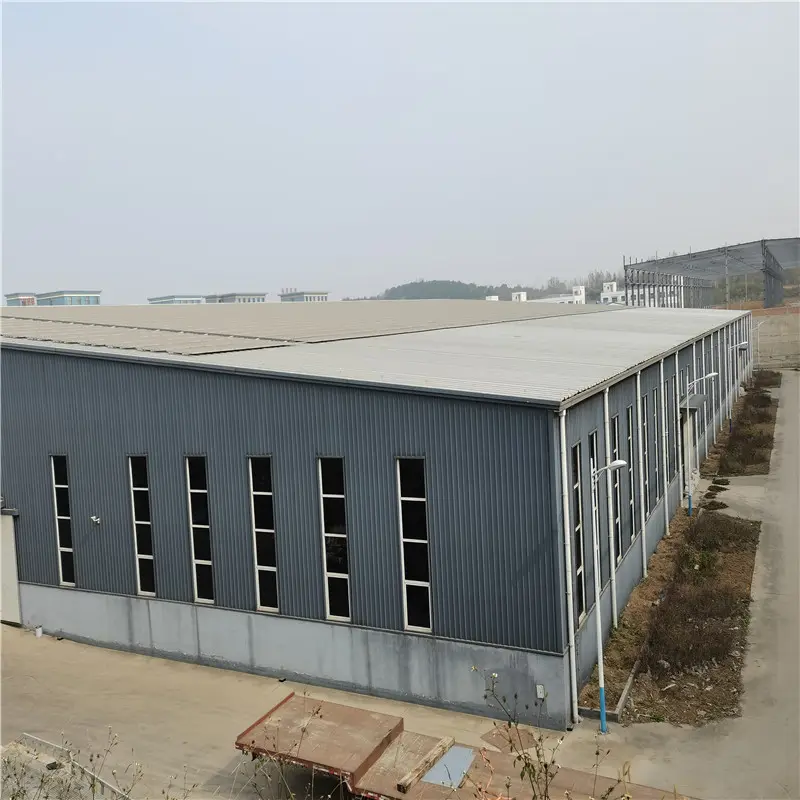 Prefabricated Steel Structure Factory Workshop Building with AUTO CAD Drawing