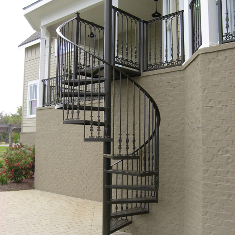 modern design wrought iron spiral staircase outdoor decking steel spiral staircase kit