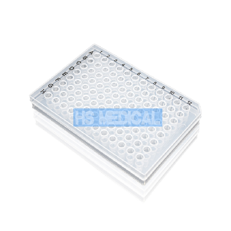 hs medical pruebas pcr 96 well elisa plate test pcr culture plate 96 well plate for real time pcr machine price