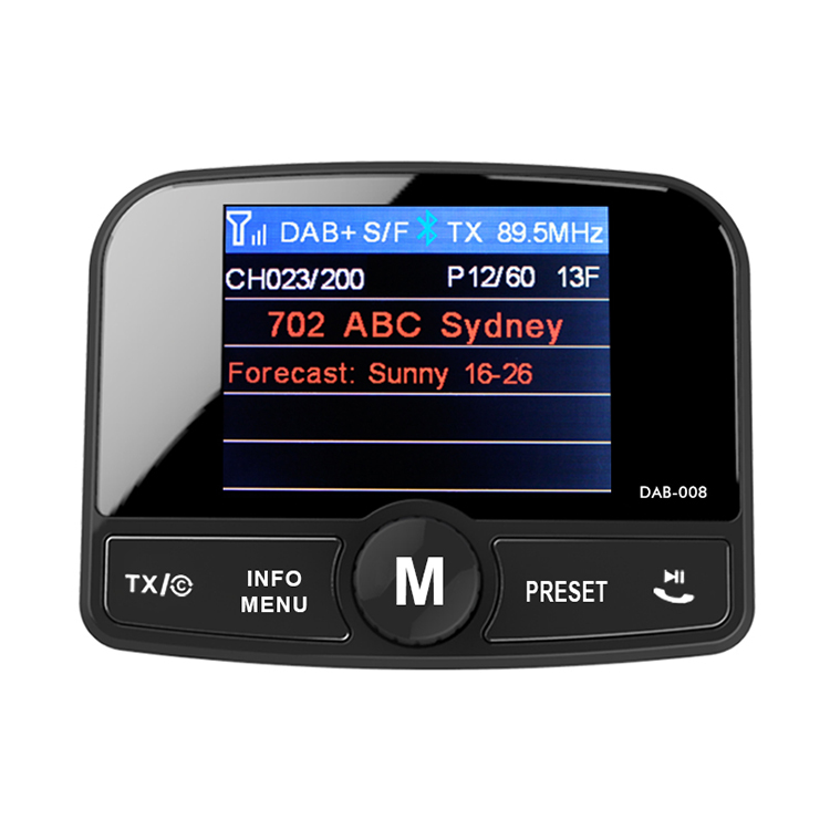 Автомобильный цифровой радио DAB адаптер с Bluetooth fm-передатчик поддержка Aux In