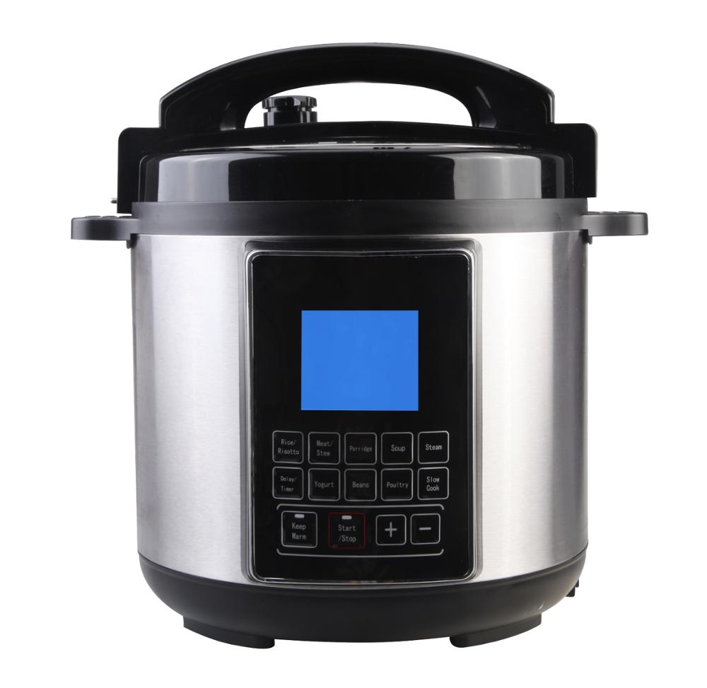 5QT 900W Electrical Stainless Steel Pressure Cooker with Programmable Timer