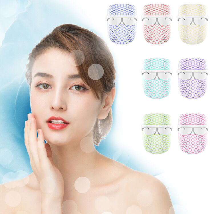2021 New Launched Wholesale 7 Color Led Beauty Facial Mask OEM ODM LED Light Therapy Face Mask For Skin Care