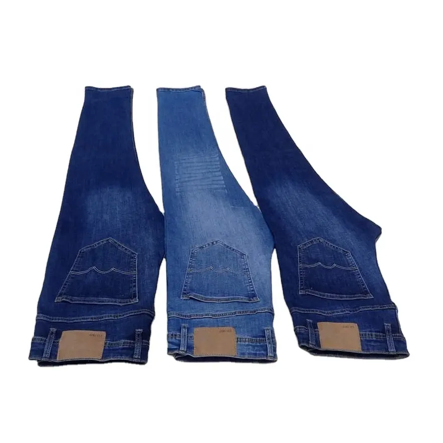 2021 New Denim Buyer Readymade Stock Lot Garments Fashion Men Casual Quantity Straight Jeans Adult Branded Item