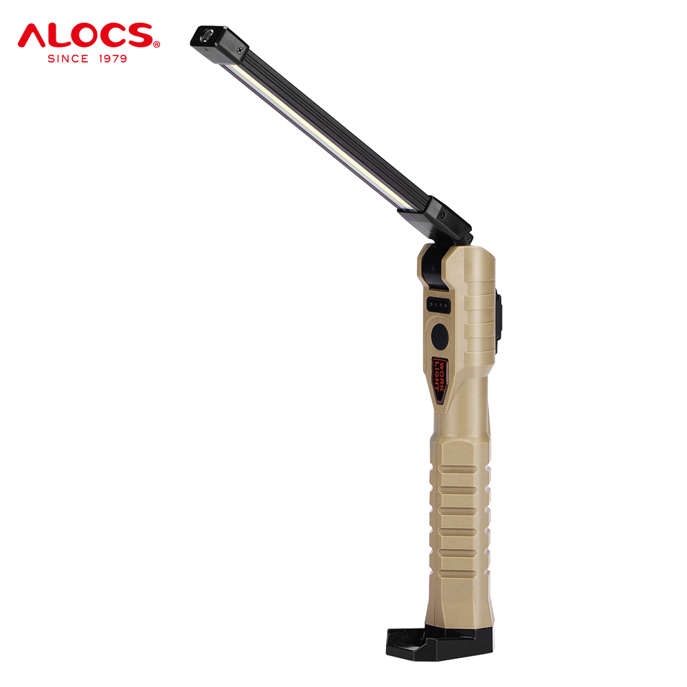 Alocs Outdoor Garden Magnetic Base 360 Degree Rotate And 5 Modes Rechargeable LED Work Light