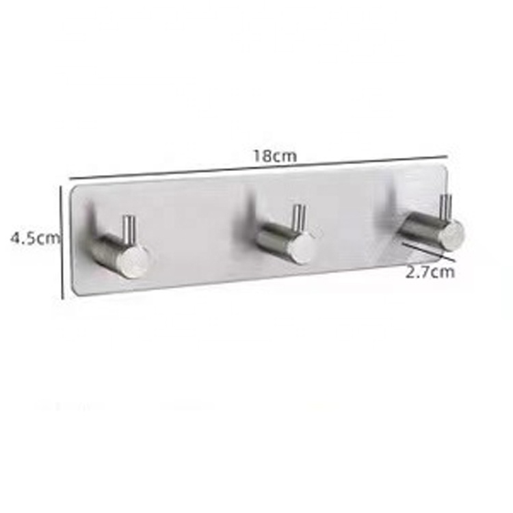Bathroom accessories super glue stainless steel coat hook hat hook