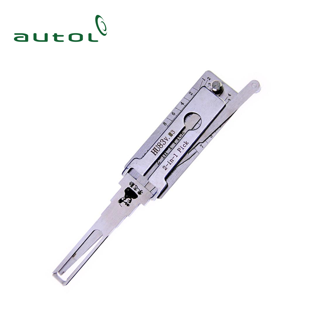 Слесарные Инструменты 2 в 1 Lishi с автовыбором и декодером HU83