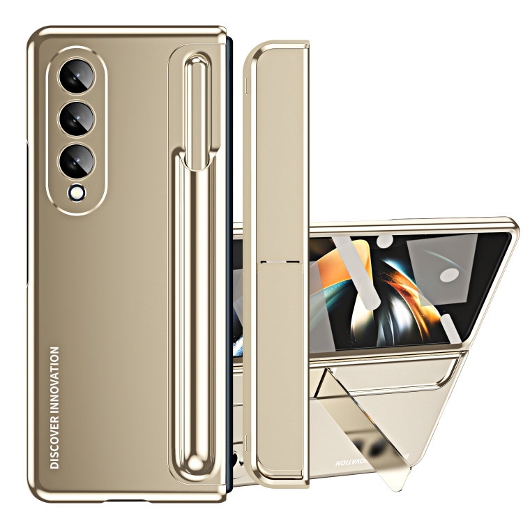 Роскошный Съемный чехол для телефона 2 в 1 для Samsung Galaxy Z Fold4, защитный складной чехол для телефона со слотом для ручки