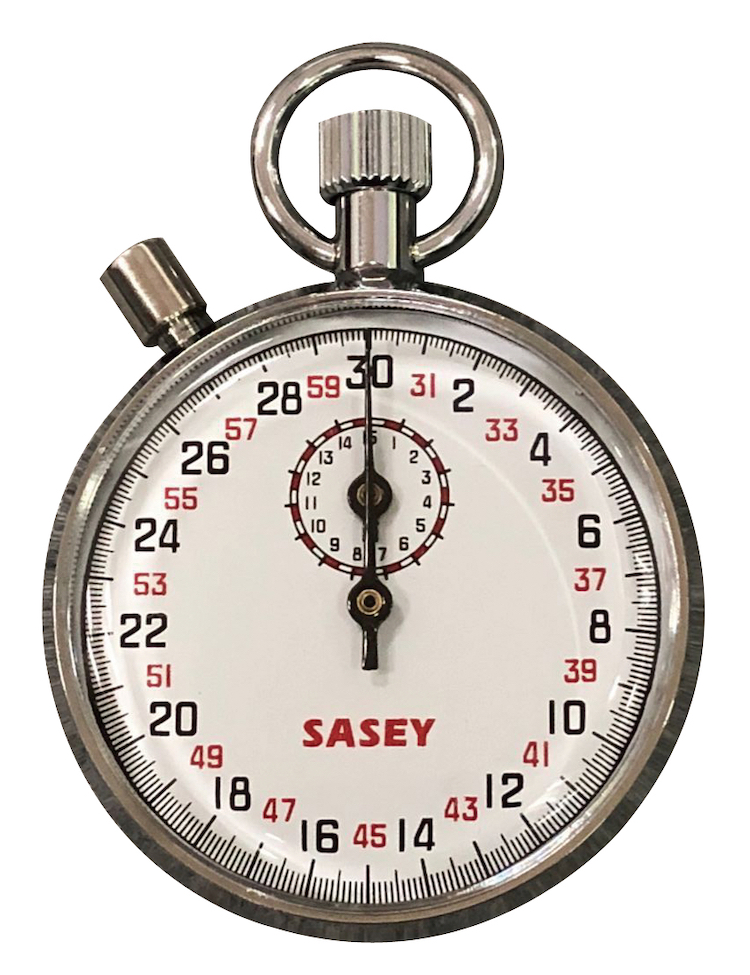 High-performance Automatic mechanical chronograph stopwatch with button pause