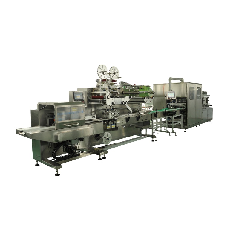 Manufacturing Singel Fully Automatic Flow One Tissue Wrap Wiper Machine Wet Wipes