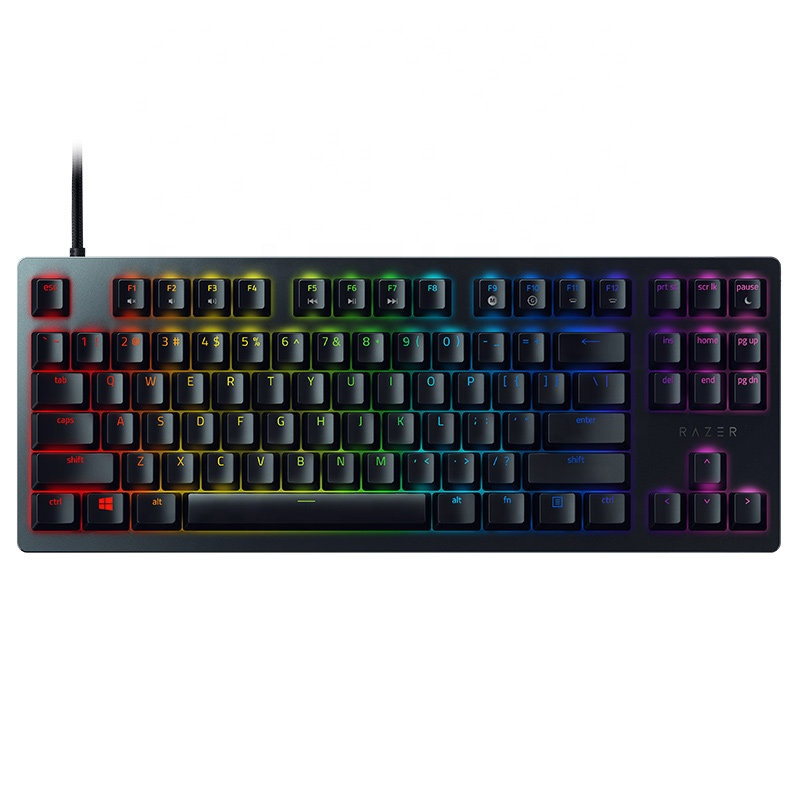 Проводная игровая клавиатура Razer Huntsman Tournament Edition, компактная бесключевая клавиатура с линейными оптическими переключателями