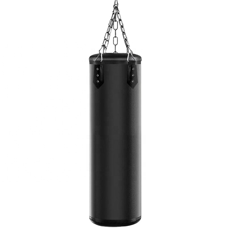 PVC Microfiber Boxing Sandbag No Filling Heavy Punching Bag with Chain