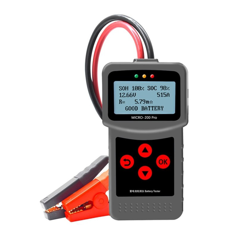 12V 24V MI-CRO-200 PRO Car Battery Tester MI-CRO-200 Multi-Language Digital AGM EFB Gel Automotive Load Battery System Analyzer