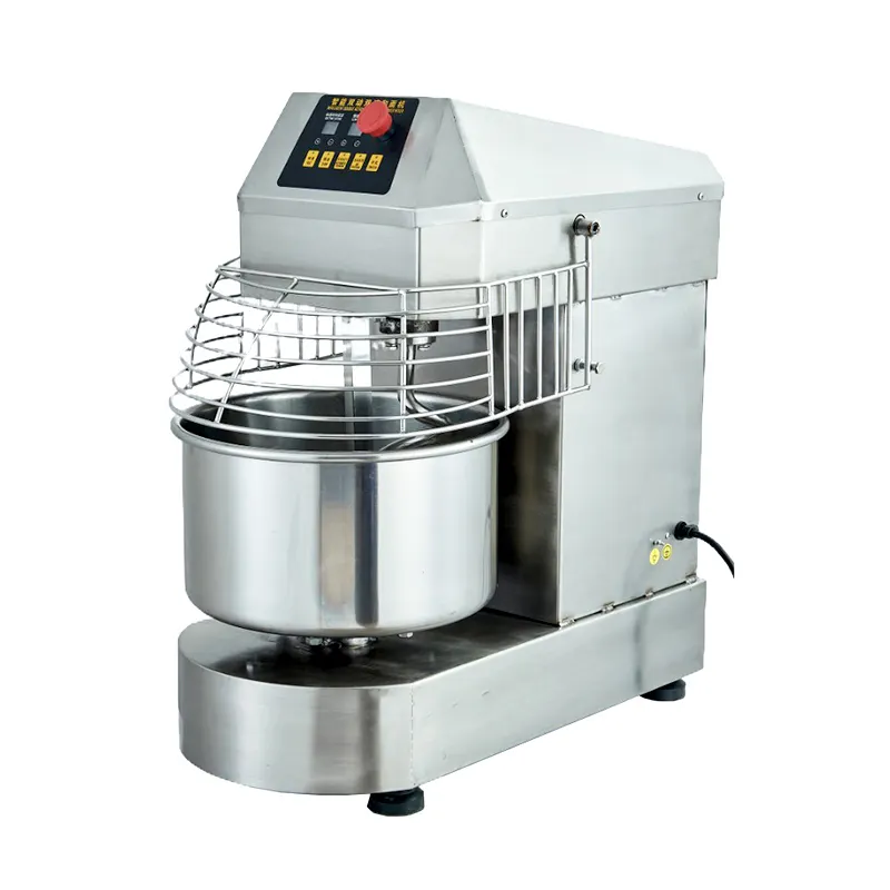 Stainless Steel Electric Kitchen Mixer Dough Kneading Machine Double Speed Commercial Spiral Dough Mixer