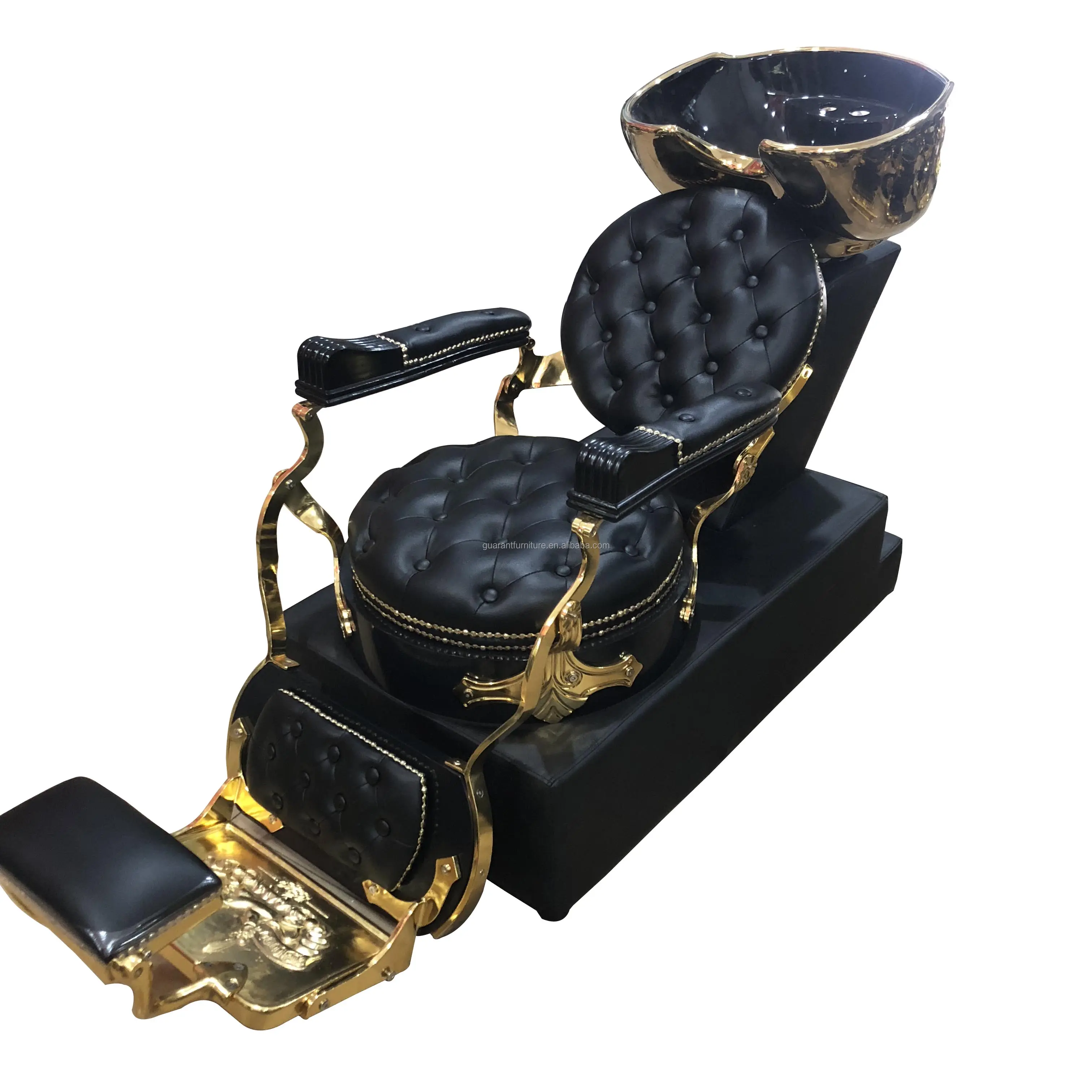 black and gold shampoo chair antique shampoo chair with bowl