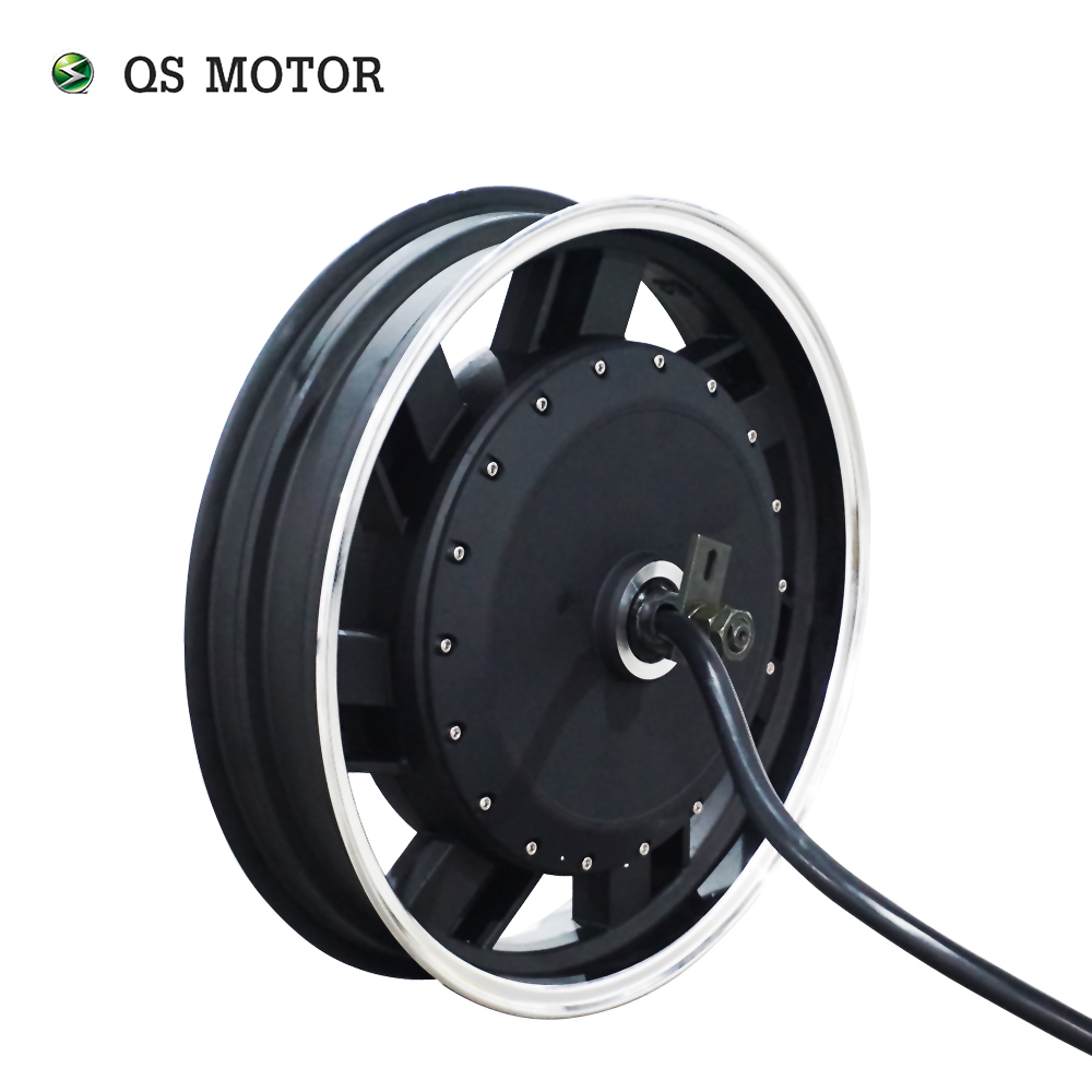 QSMOTOR 17*3,5 дюймов 5000 Вт 5 кВт 273 45H V2 48 в 60 в 72 в бесщеточный двигатель ступицы для электрического скутера и мотоцикла постоянного тока