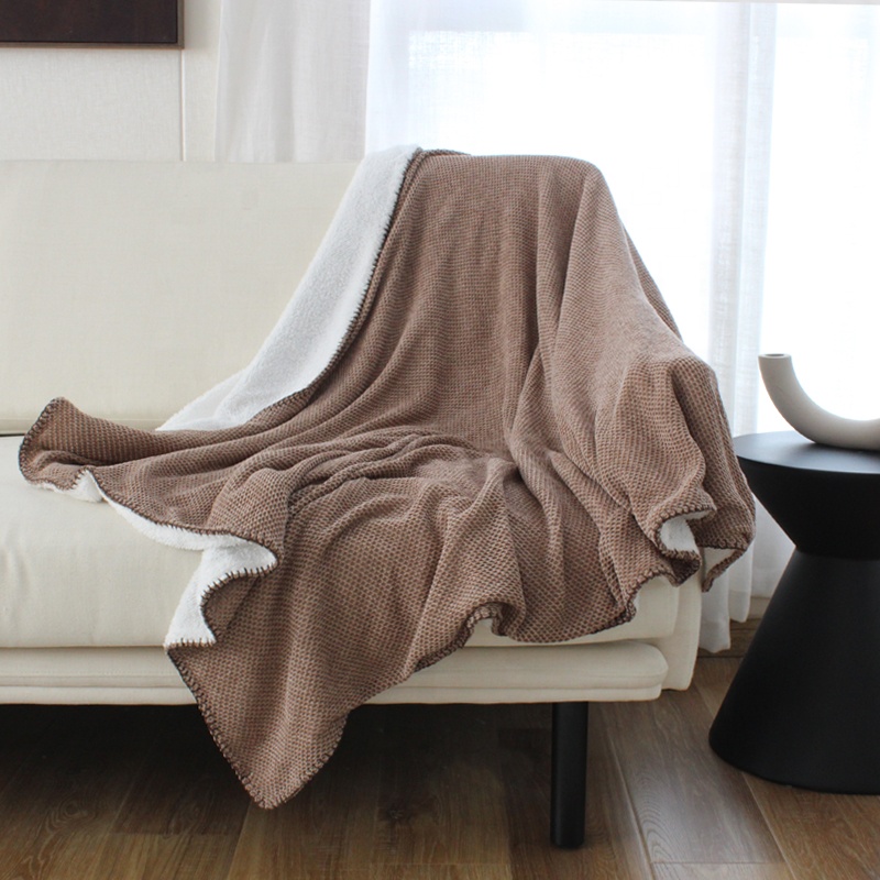 Hot sale custom cute blanket throw blankets for home decor warm knitted blanket throw of sofa