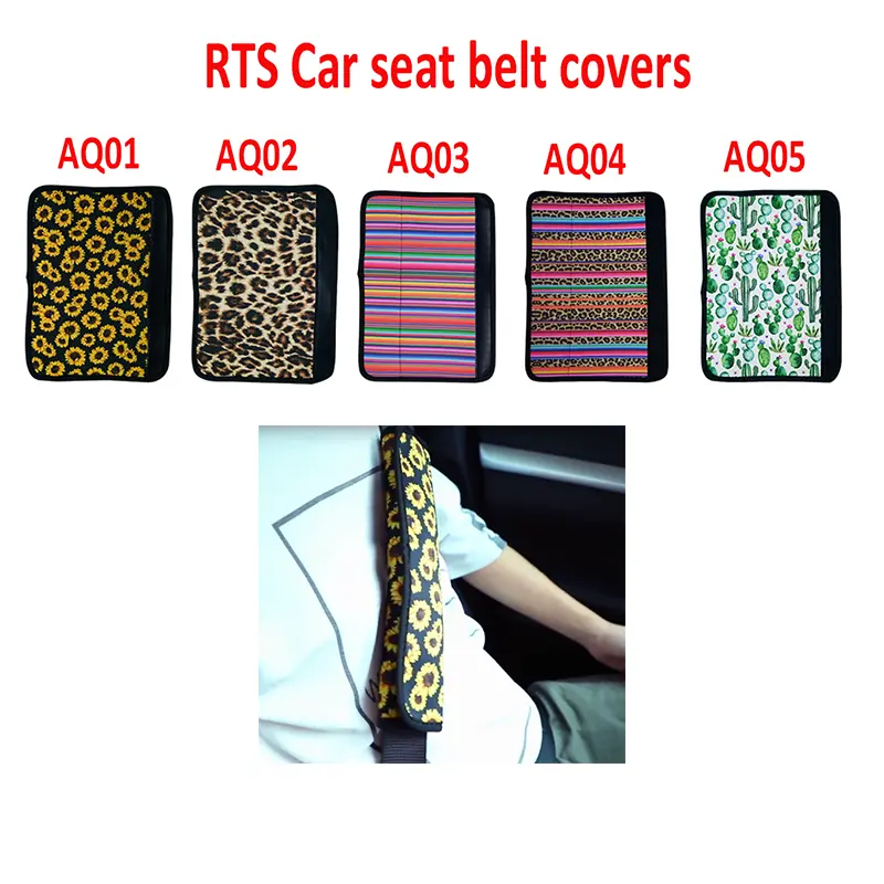 Car Accessory  Neoprene Car Seat Belt Cover/strap Seatbelt Sleeve