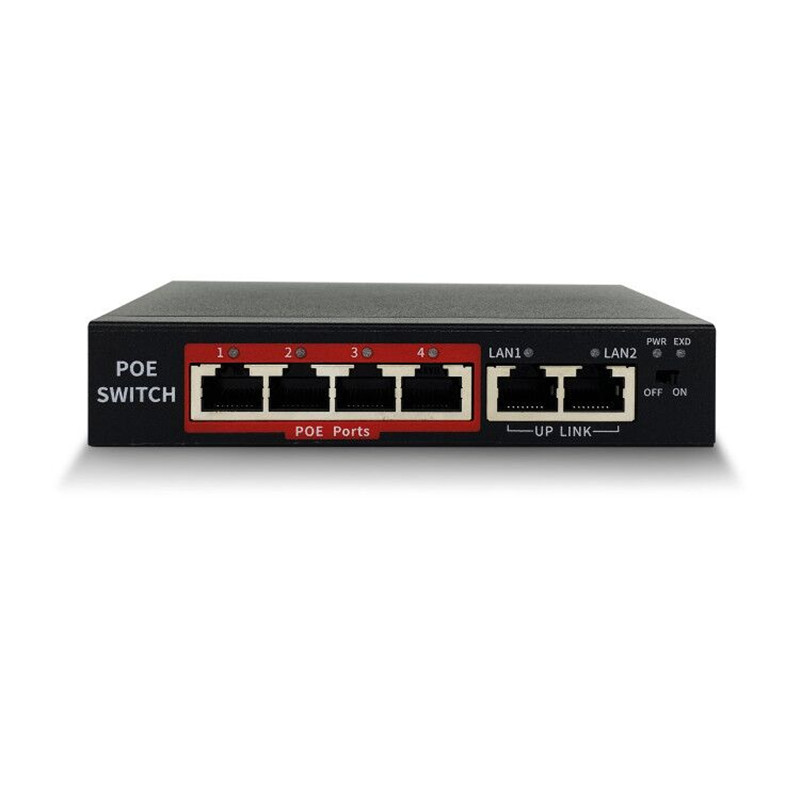 Сетевой коммутатор с 6 портами Gigabit Ethernet PoE, концентратор, Интернет-разветвитель 10/100 Мбит/с для домашней системы безопасности