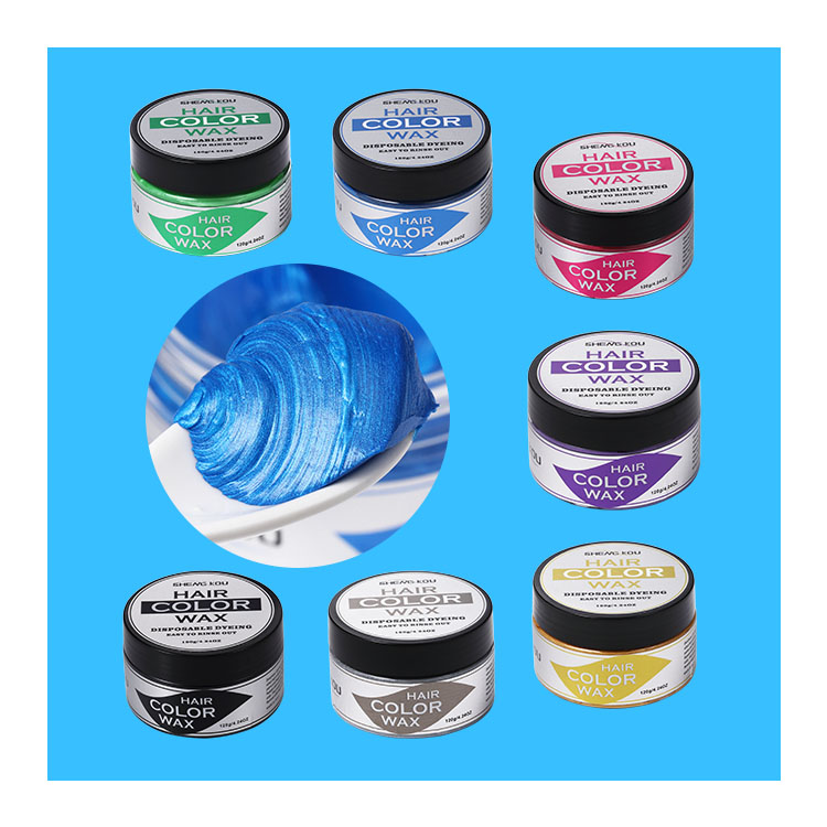 cosmetics wholesale black temporary hair dye color hair wax color,2021custom logo sticker hair color cream makeup manufacturers