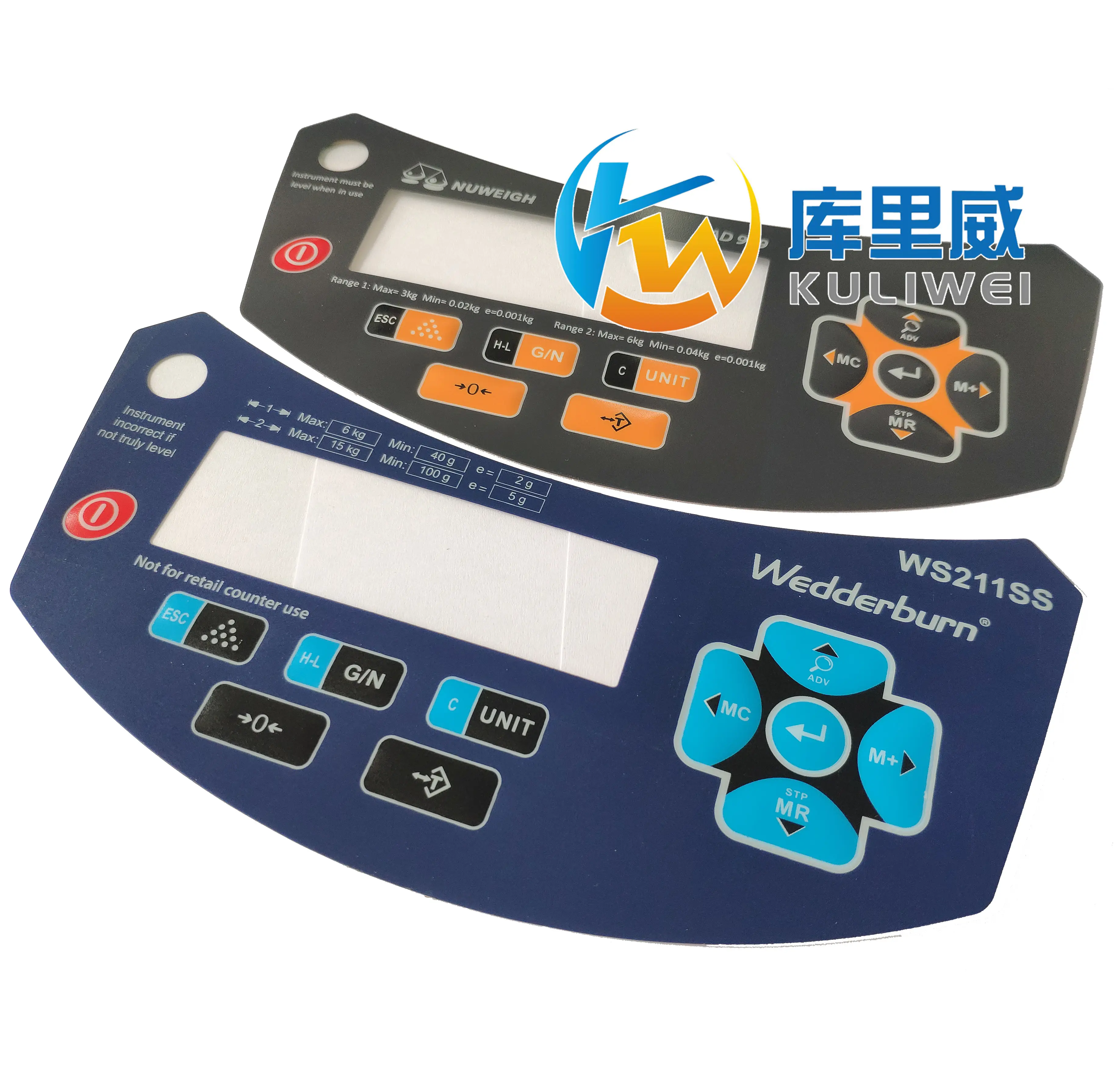 Graphic Overlay 3-m adhesive print front control button membrane switch keyboard panel pc lexan label Graphic overlay