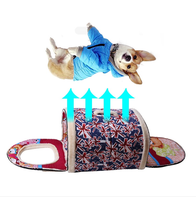 New warm dog house comfortable print star kennel mat for pet puppy high quality collapsible cat bed