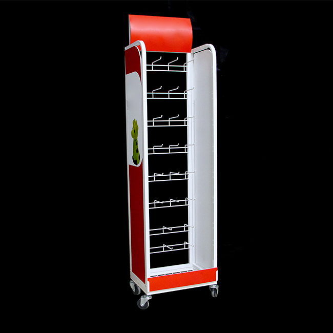 Free-standing Customized Stationery Display Rack, Shop Display Stand for Phone Accessories