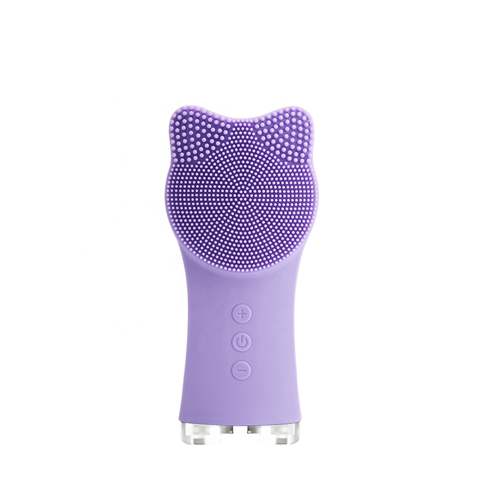 Силиконовые Очищающая щетка для лица Sonic Face Scrubbers IPX7 водонепроницаемый Электрический очищающий массажер для лица очищающая щетка