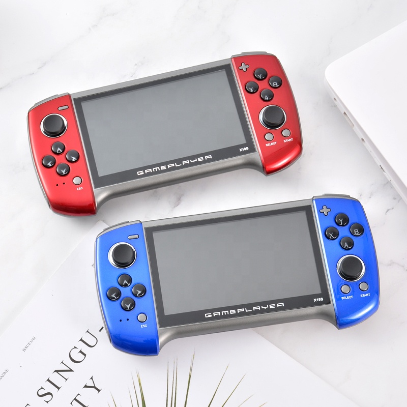 Оптовая продажа, X19S портативная игровая консоль 5,1 дюймов, игровой плеер с HD-экраном
