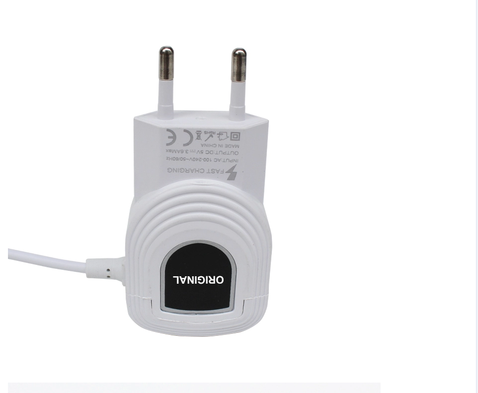 Универсальный дорожный адаптер полукруглая V8 android micro USB умное зарядное устройство для мобильного телефона с кабелем US EU