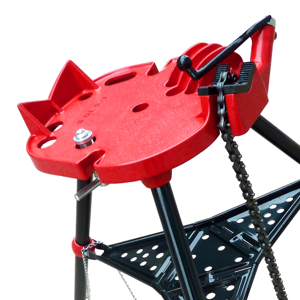 Портативная Алюминиевая пластина труба Tri-stand цепная тиска 1/8 "до 6" Подставка для труб