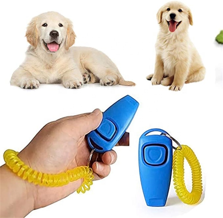 Лидер продаж на Amazon, тренажер для домашних животных Clicker с пластиковым браслетом на пружине, обученные собаки помогут им развивать хорошие привычки для домашних животных