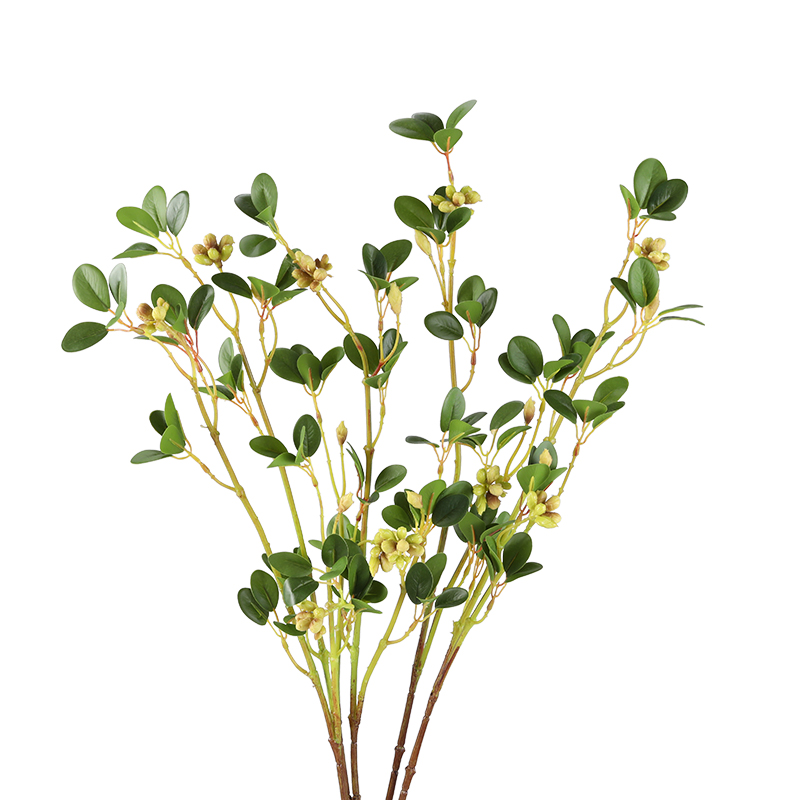 High End Modern Decor Eco Friendly Plastic Jasmine Leaf For Home Tabletop Decoration