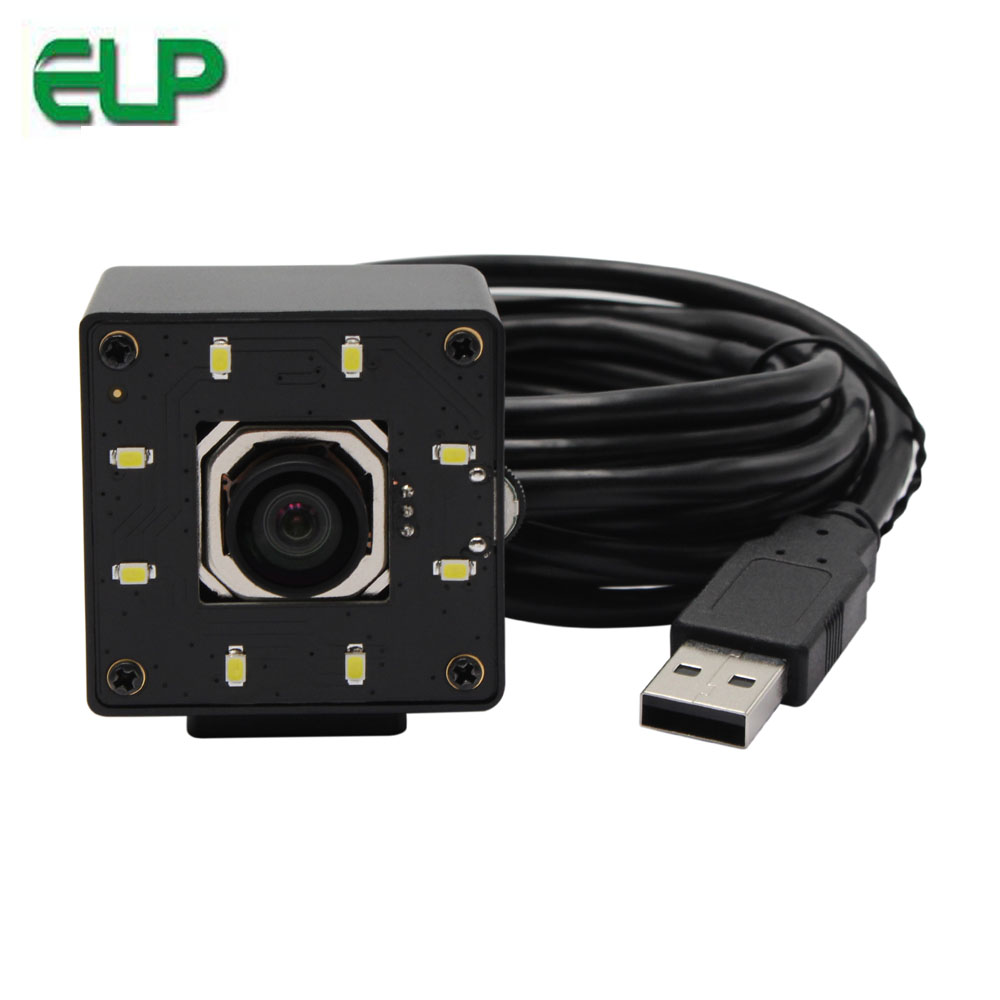ELP 1/2.8 "SONY IMX415 датчик не искажают окружающий мир инфракрасный Автофокус Ночное Видение 4K USB веб-камера с белой светодиодной доски