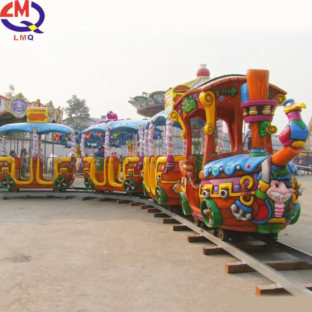 Children Amusement Park Equipment Ride Electric Kids track Train For Sale