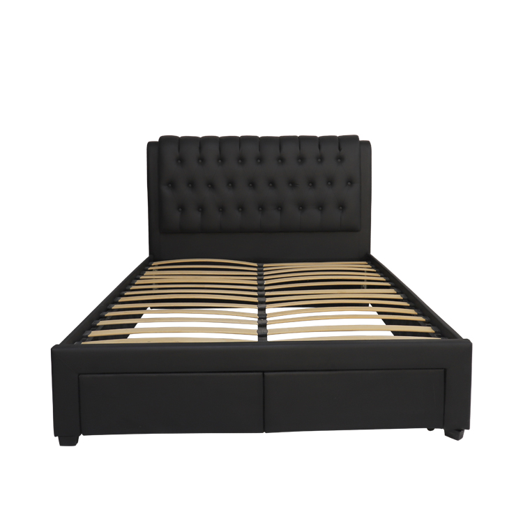 Мебель для спальни Lurxury Lit Double Queen Size металлическая кровать деревянная двойная кровать основы с ящиком для хранения