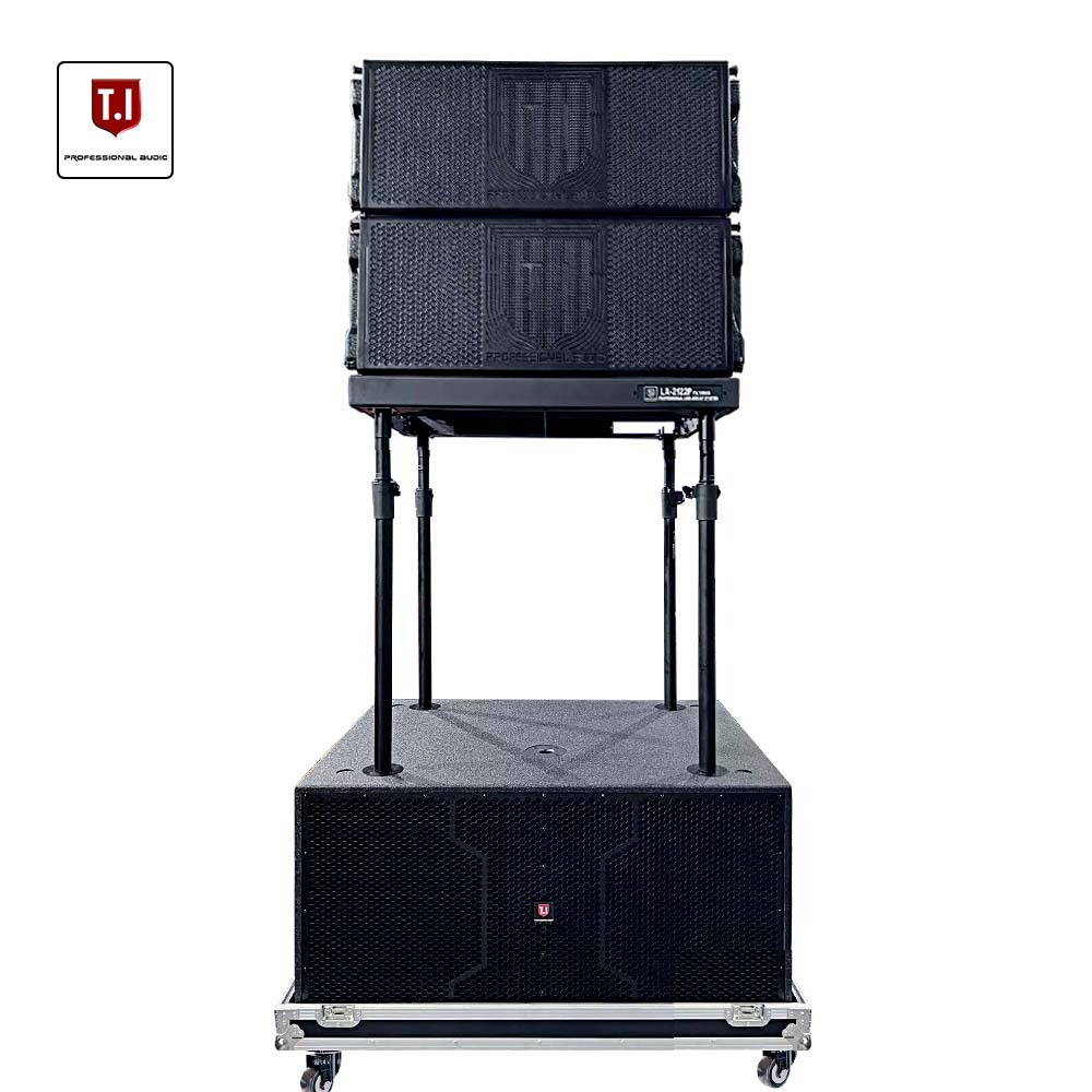 Professional audio video lighting high quality waterproof dual 12 inch two way active line array speakers for outside party