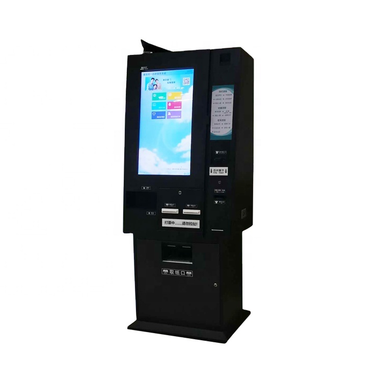 Indoor vertical display touch screen digital signage kiosk