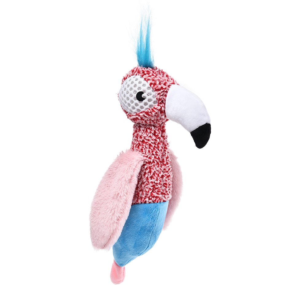 Wholesale High Quality Bird Shape Dog Plush Rope Toy with TPR Led Light Ball and Squeaker Dog Chewing Toy
