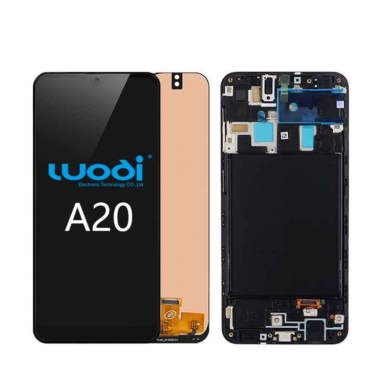 Горячая Распродажа, рамка дисплея мобильного телефона pantalla pacha Lcd для экрана Samsung Galaxy A20