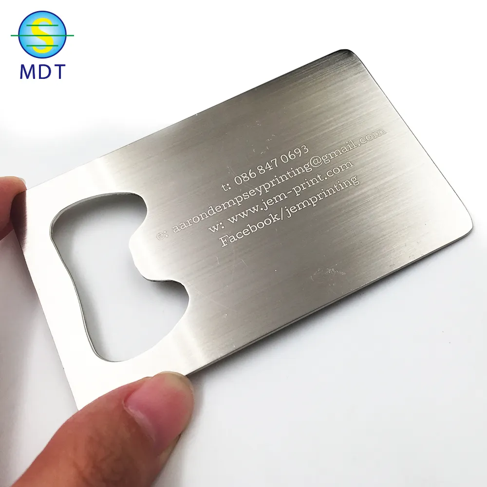 Engraving custom metal card