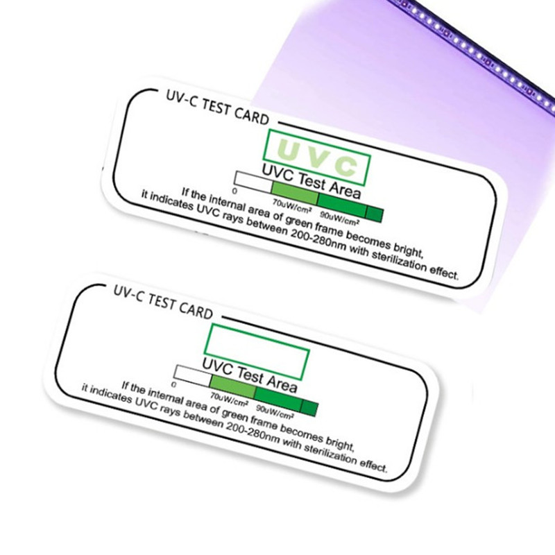 Пользовательская печать 2021 Athmedic uv light карта быстрого тестирования uvc Тестовая карта