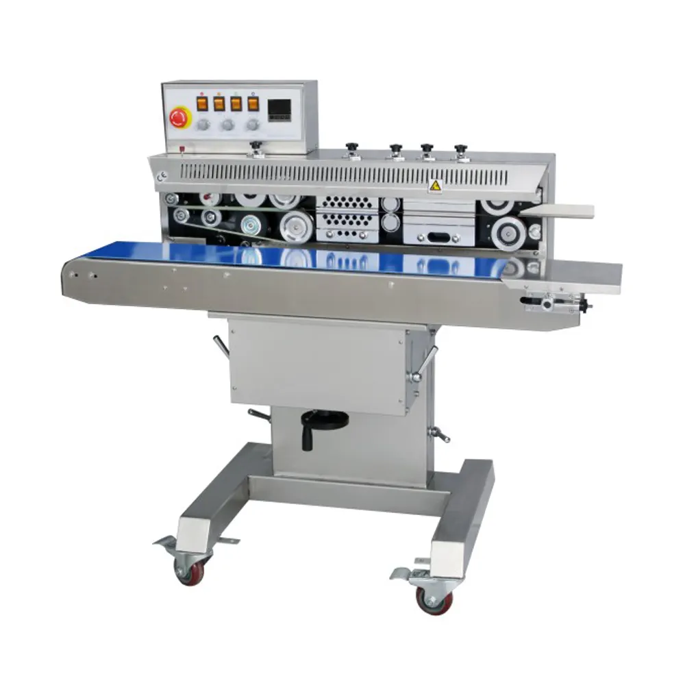 FRM-1120W Hualian Packing Oil Food Pouch Heat Continuous Band Sealer Packing Plastic Bag Sealing Machine