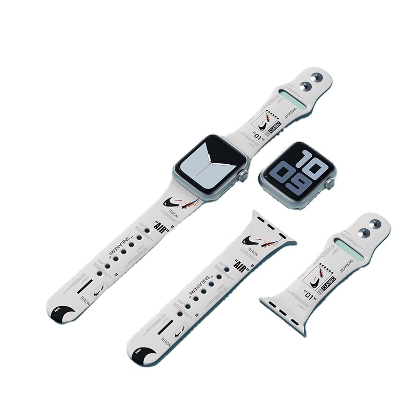 Силиконовый ремешок для смарт-часов Apple Watch Series 6 5 4, 38 40 42 44 мм